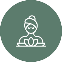 Spa icon with lotus flower